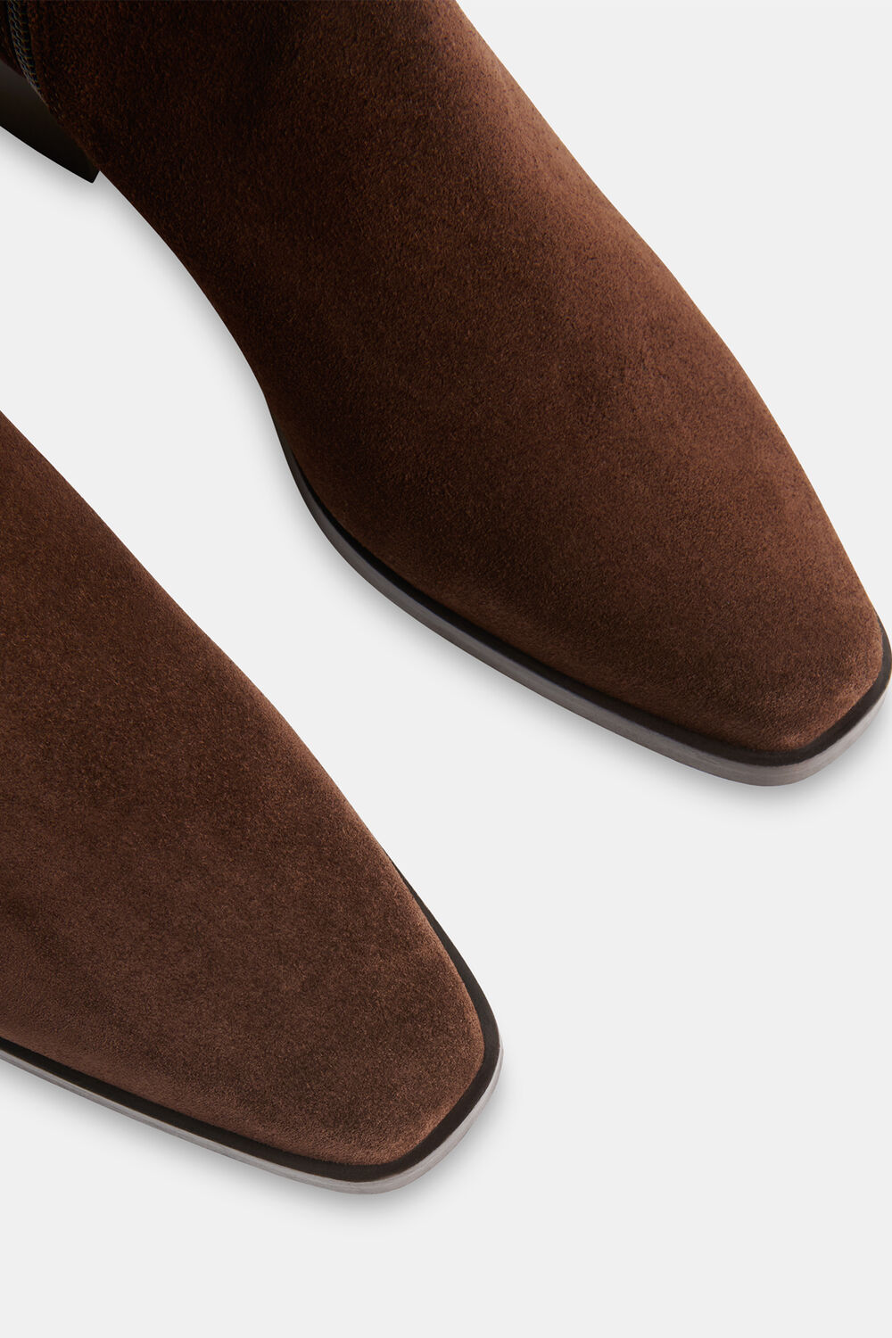Chocolate Suede Clean Western Boot