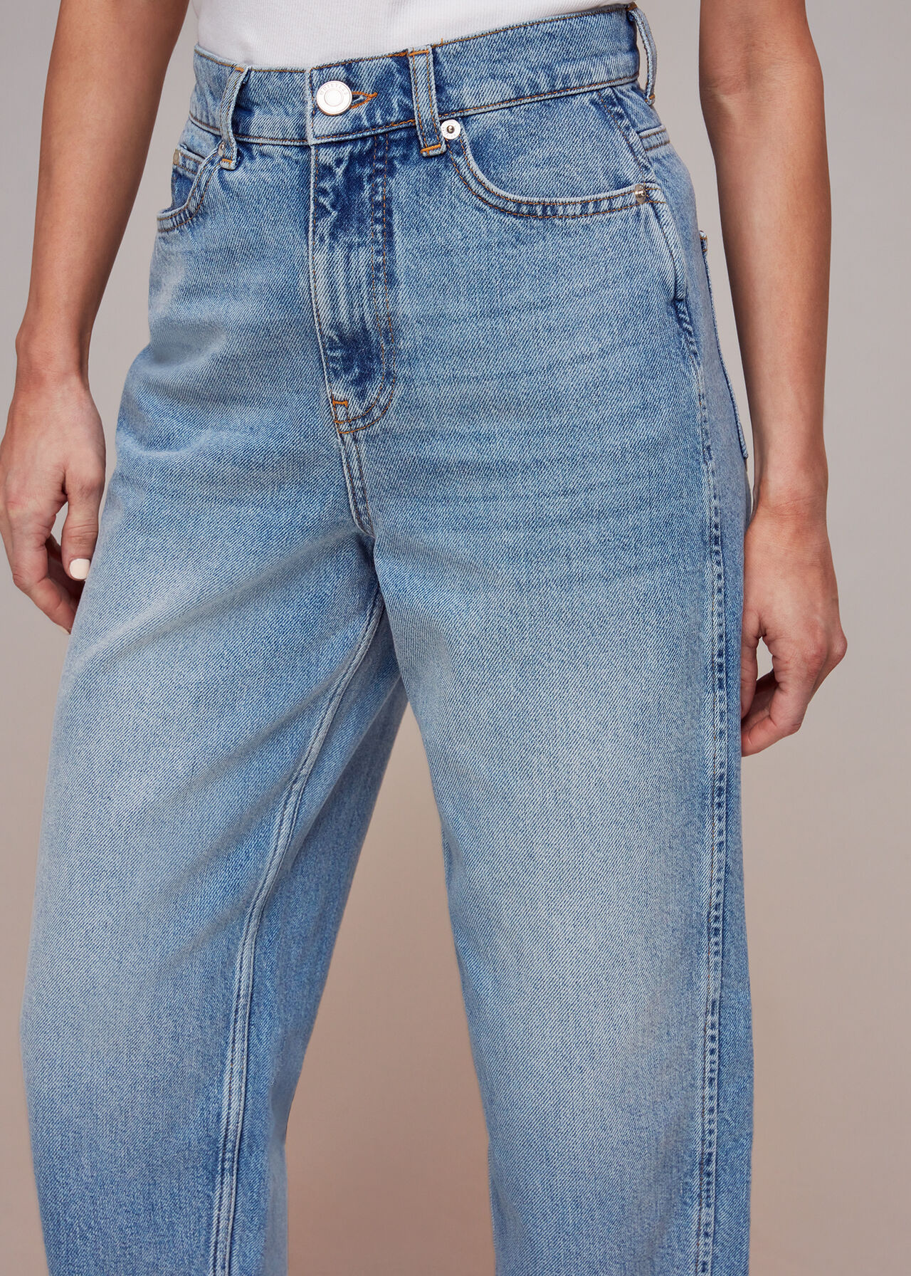 Petite Authentic Barrel Leg Jean