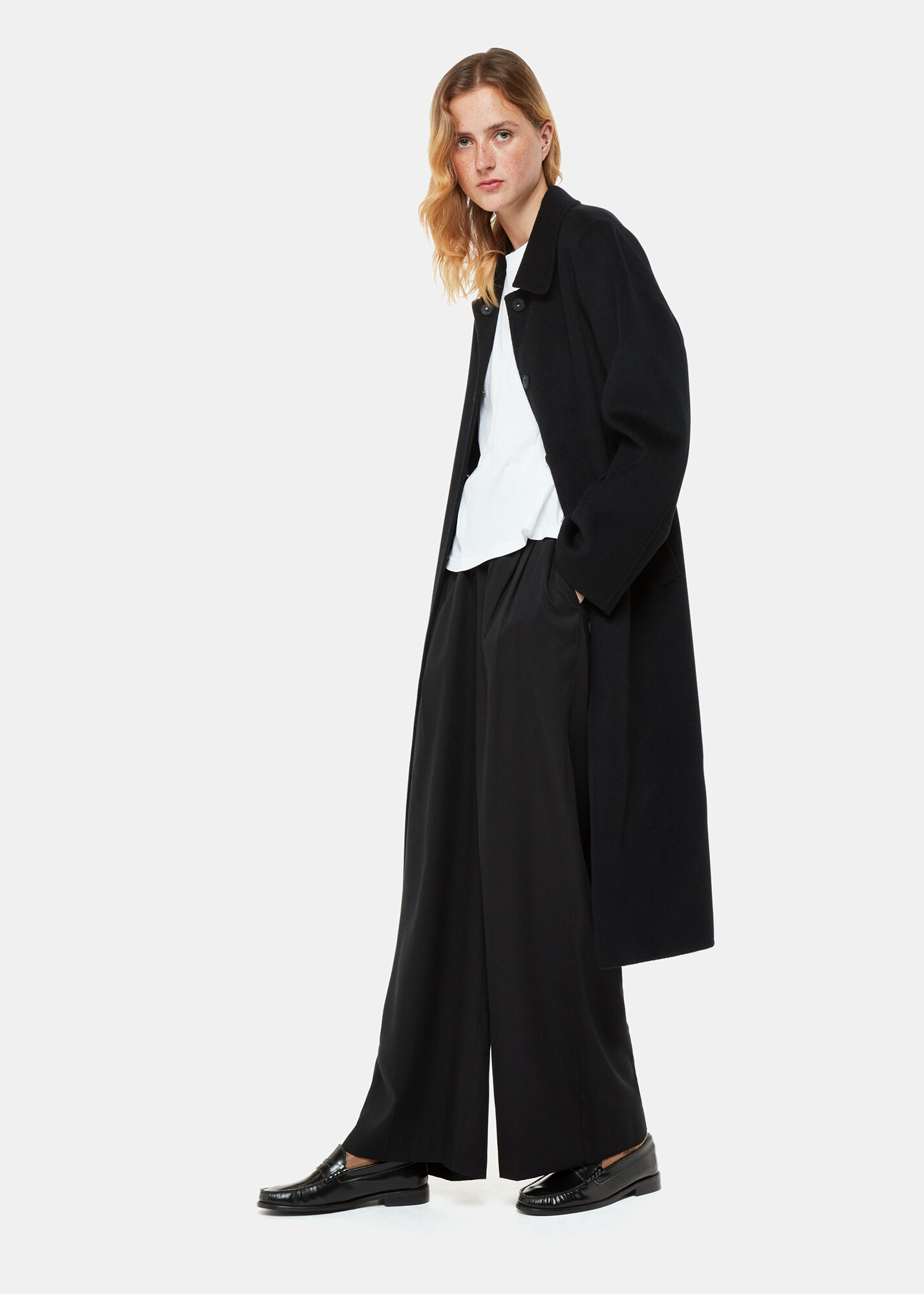 Whistles wide sleeve coat navy on sale