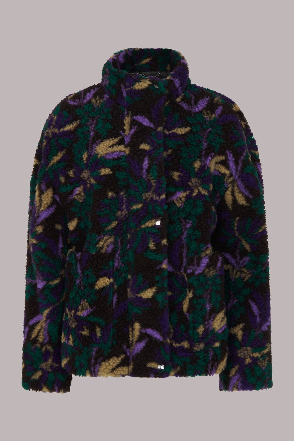 Scaling Blossom Teddy Coat