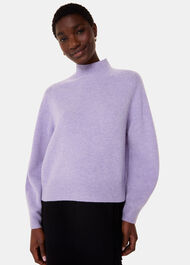 Wool Funnel Neck Knit