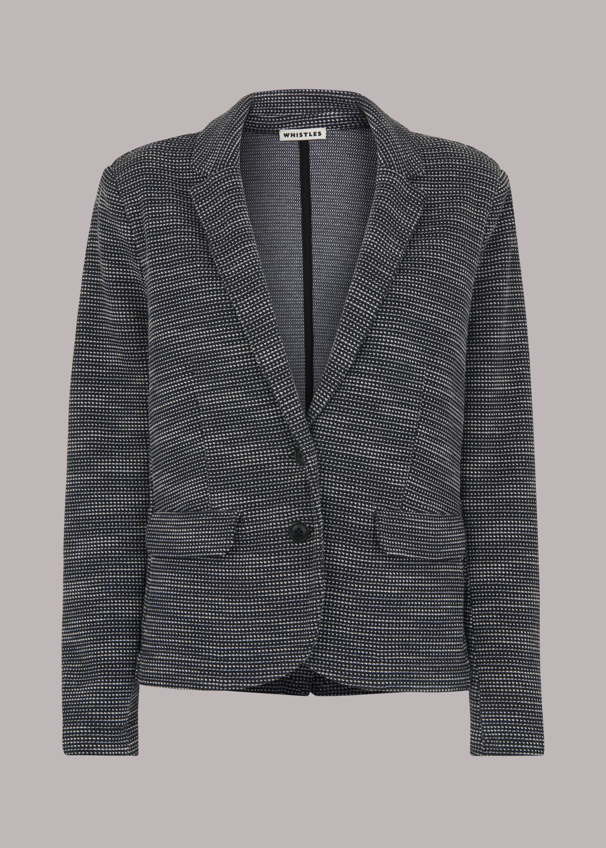 Tweed Slim Jersey Jacket |