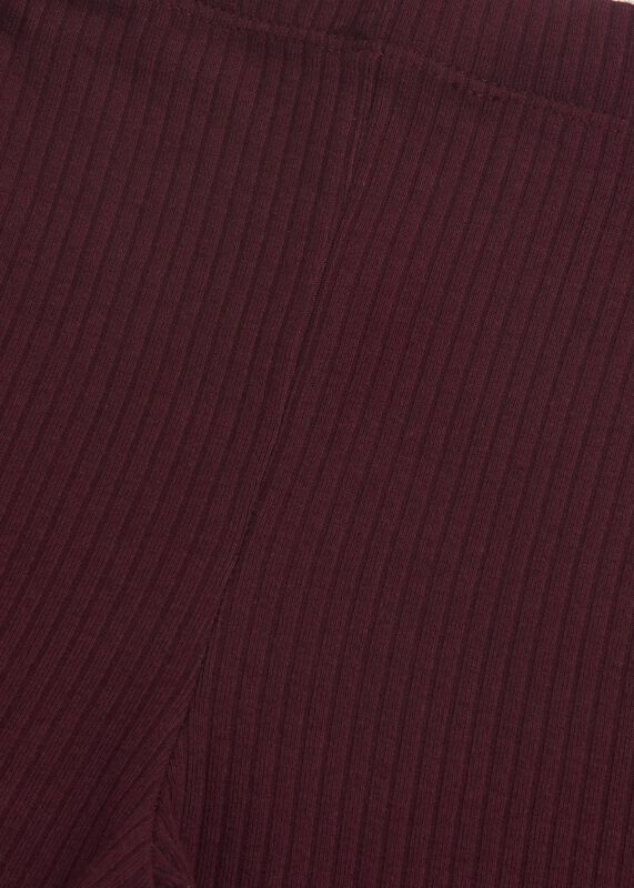 Aubergine Ribbed Flare