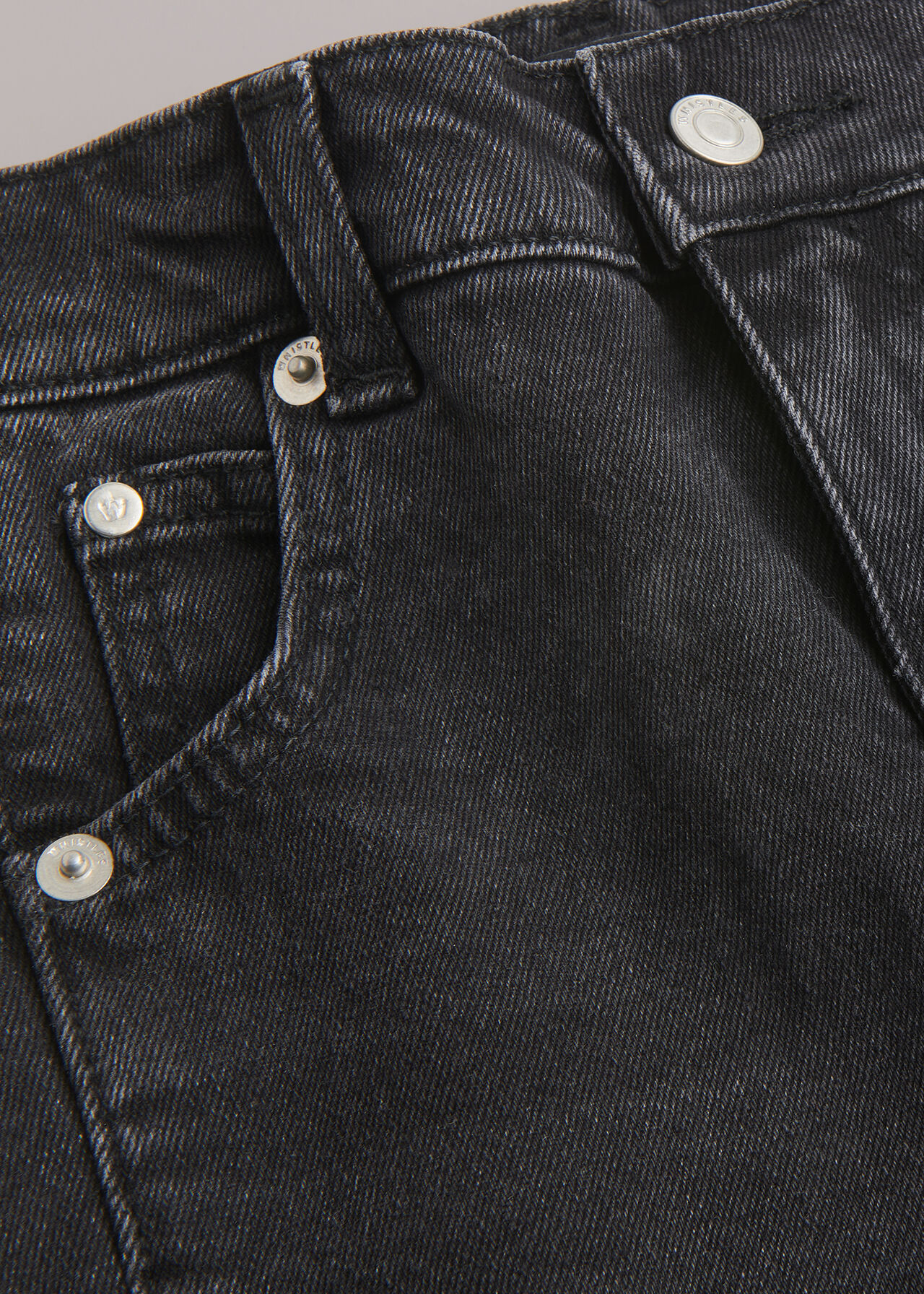 Black Stretch Barrel Leg Jean | WHISTLES