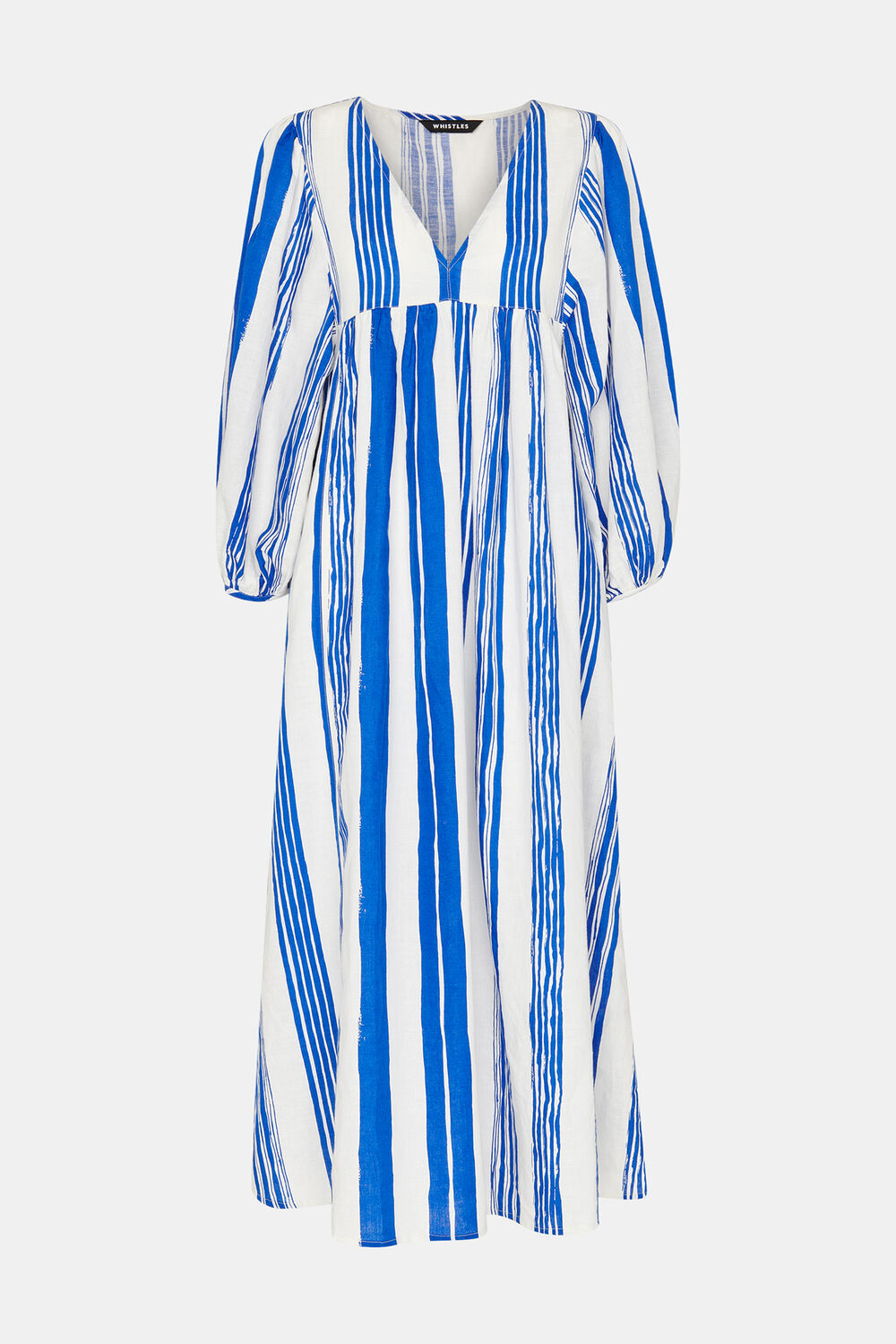 Blue Painted Stripe Gloria Dress