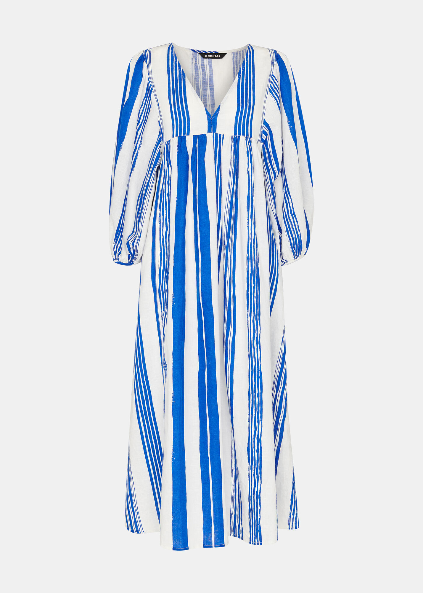 Audrey Dress - Blue and White Stripe main image 1
