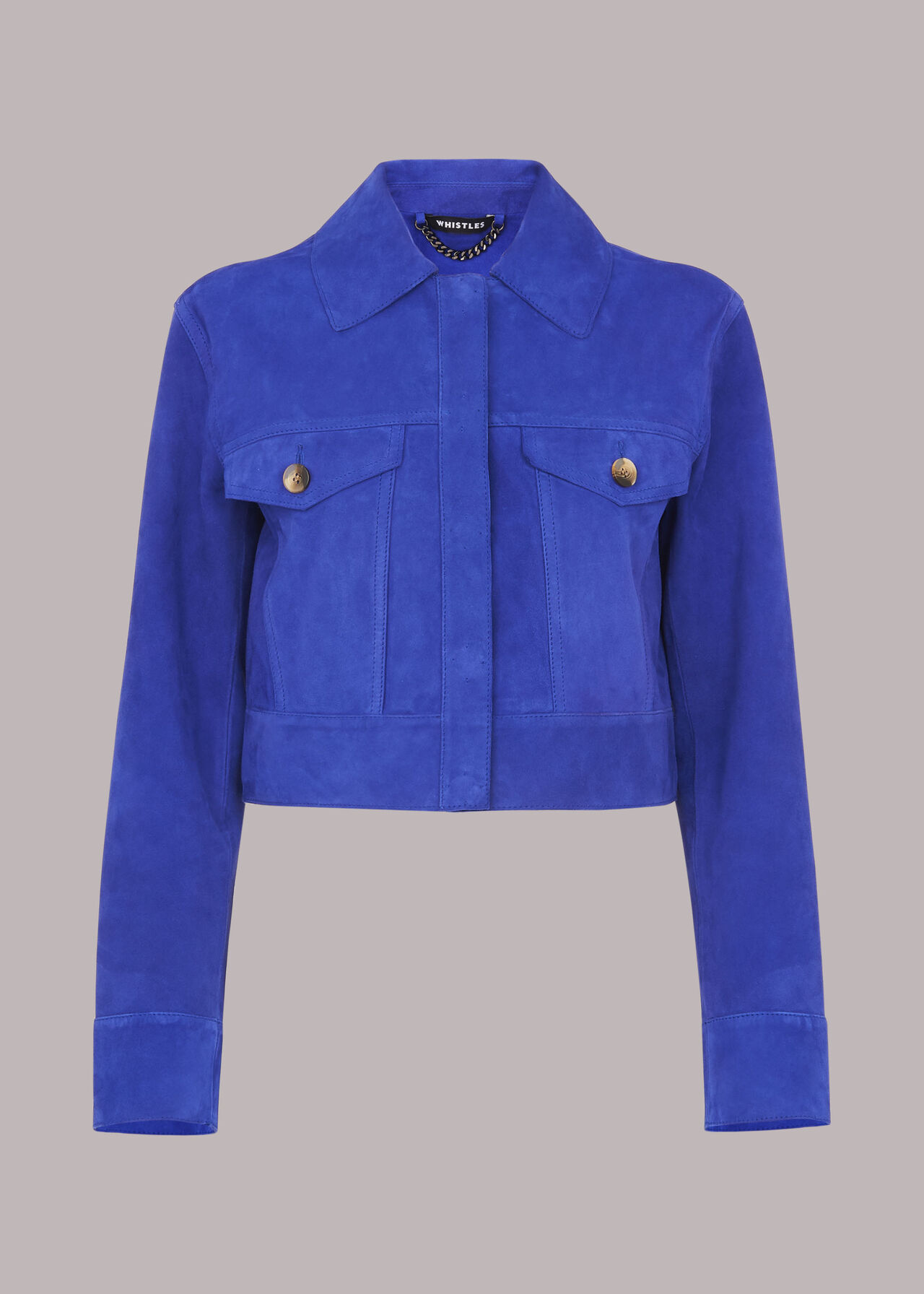 Taali Cropped Suede Jacket