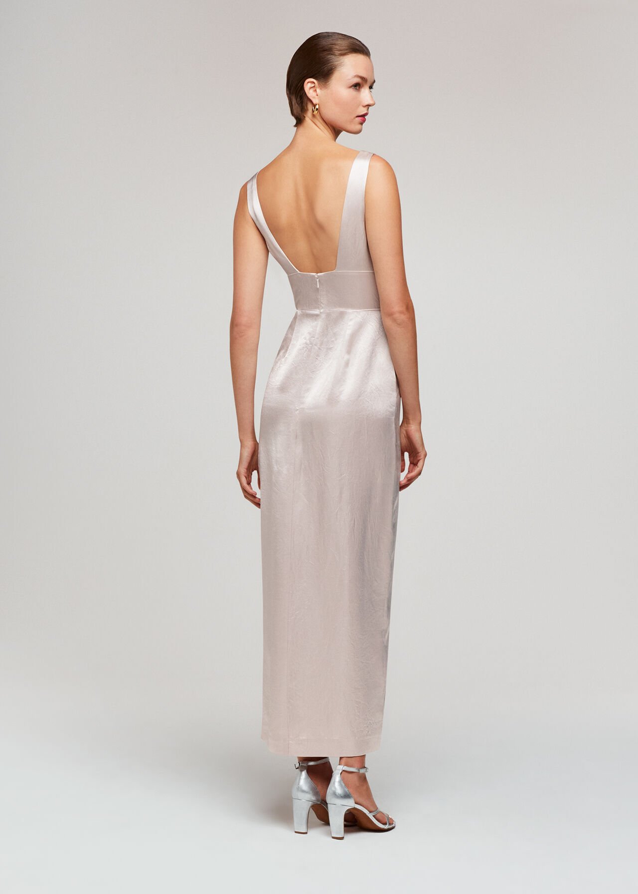 Charlotte Satin Maxi Dress