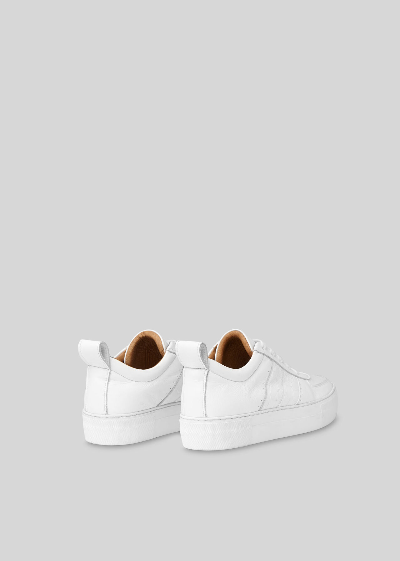 White Anna Deep Sole Trainer | WHISTLES | Whistles