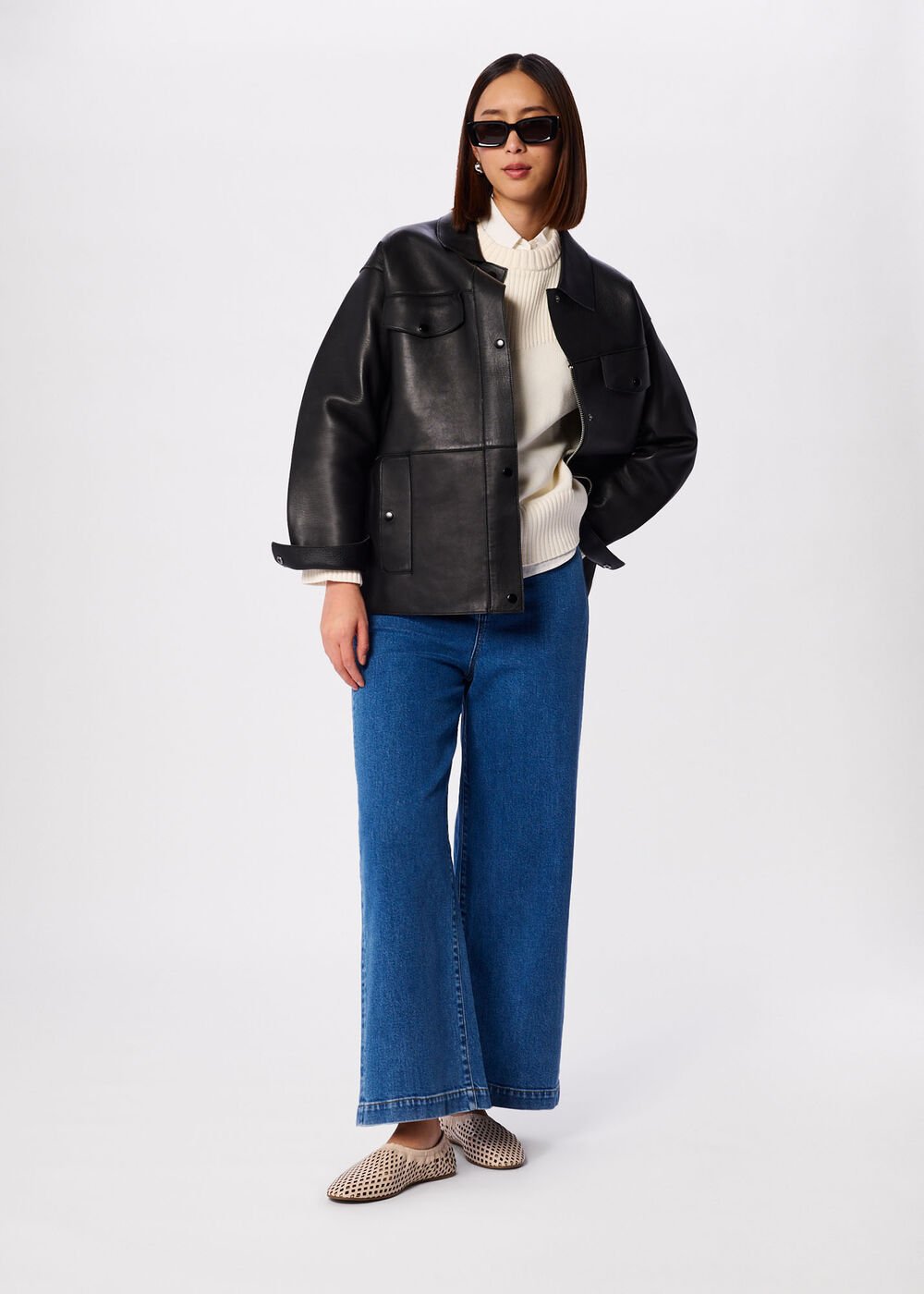 Stretch Straight Ankle Jean