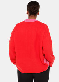 Colour block Crew Neck Knit
