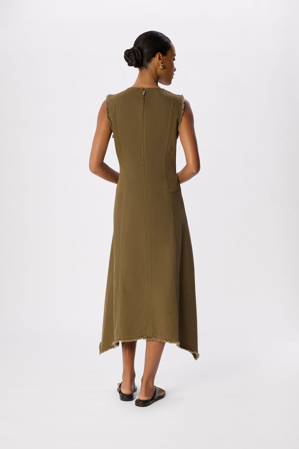 Khaki Utility Twill Dress