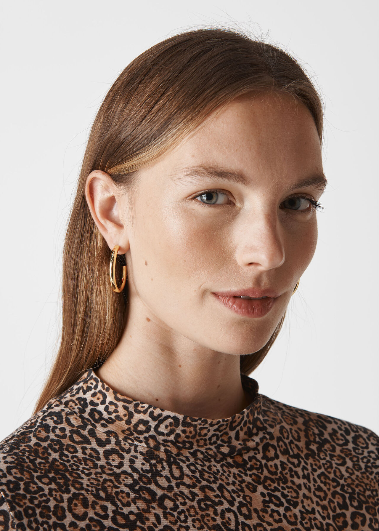 Chunky Hoop Earring Gold