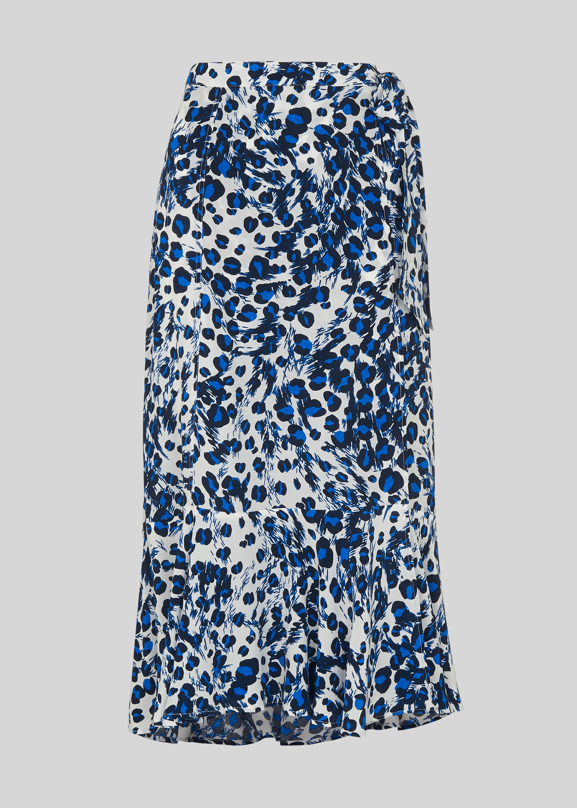 Whistles brushed 2025 leopard wrap skirt