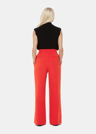 Petite Harper Crepe Wide Leg Trouser