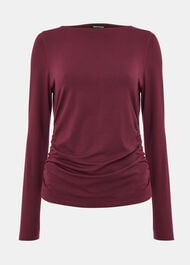 Ruched Side Long Sleeve Top
