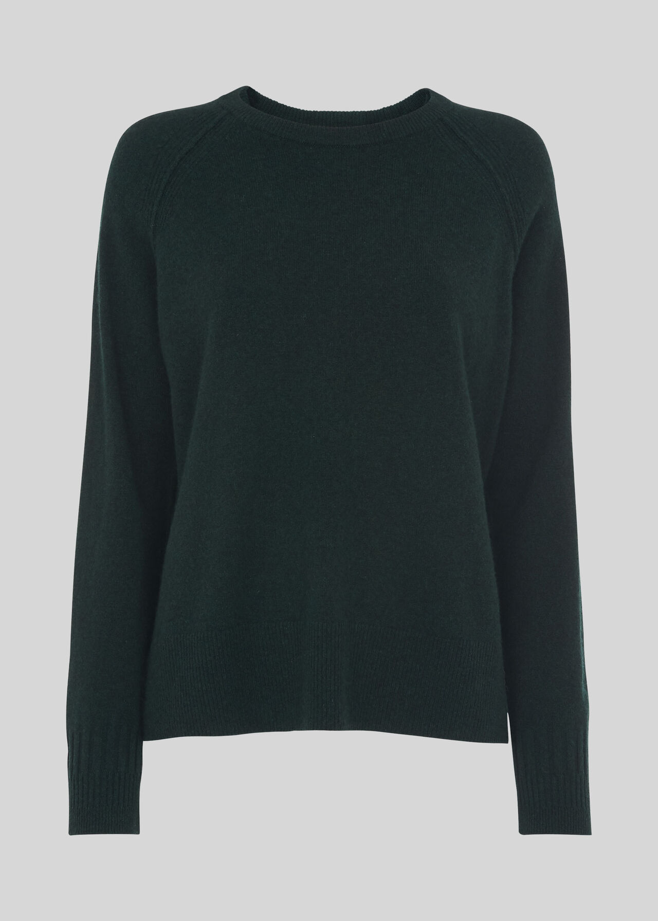 Cashmere Crew Neck Sweater Dark Green