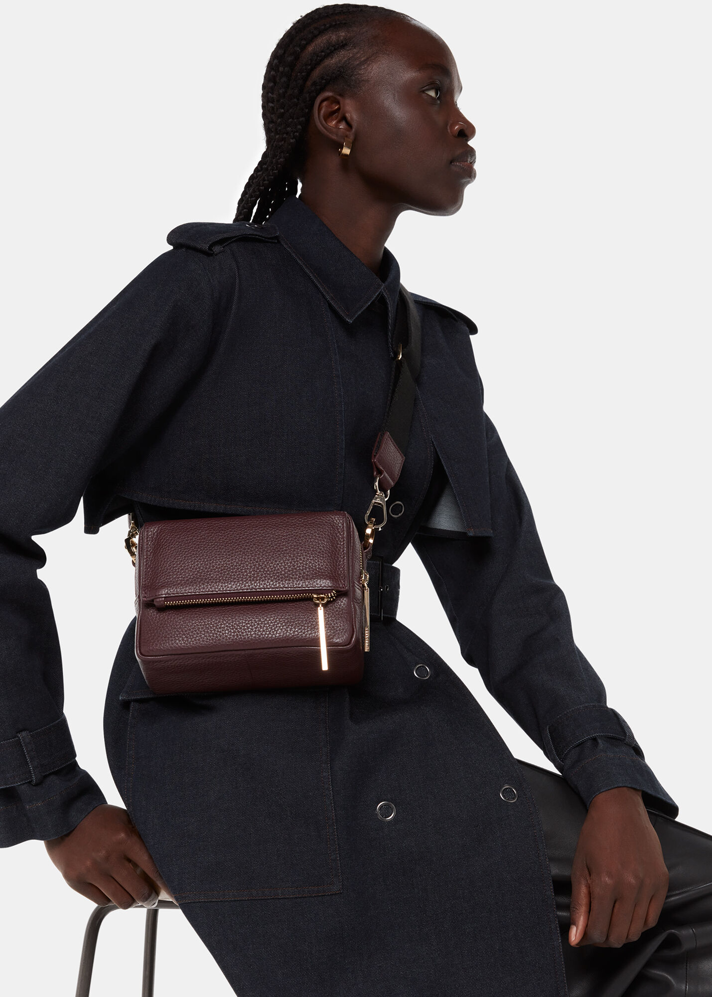 Plum Bibi Crossbody Bag WHISTLES