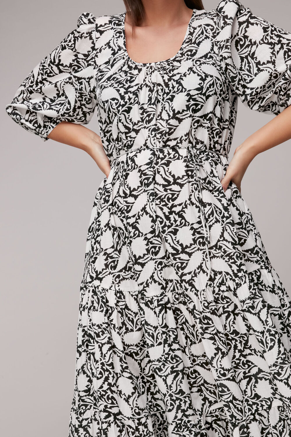 Floral Print Trapeze Dress