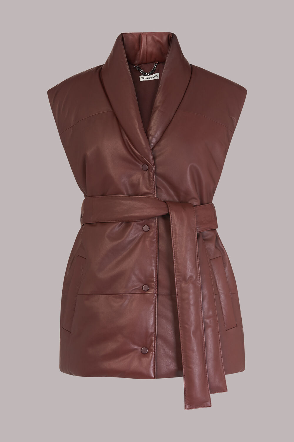 Raya Leather Gilet