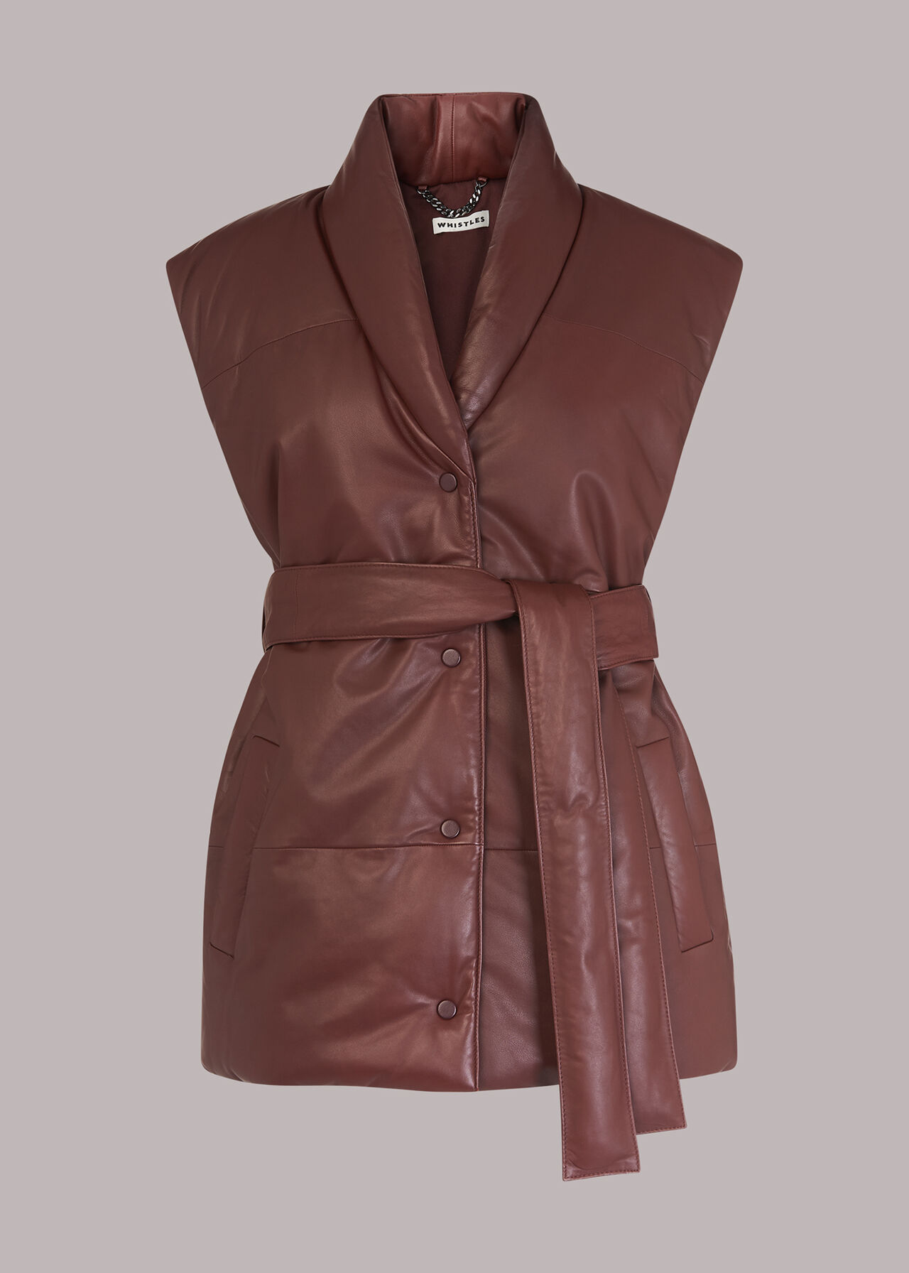 Raya Leather Gilet