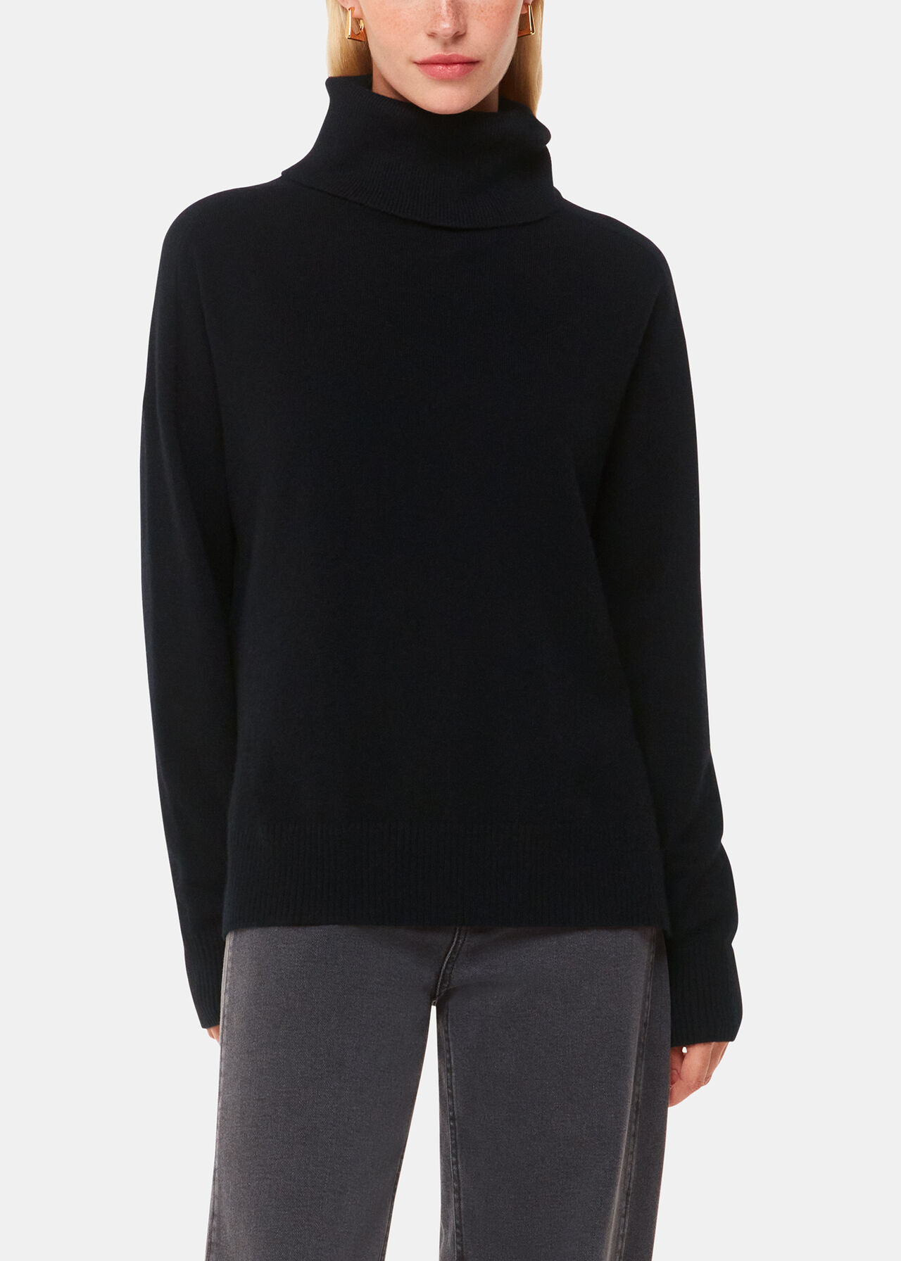 Petite Cashmere Roll Neck