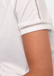 Broderie Trim Detail Tee