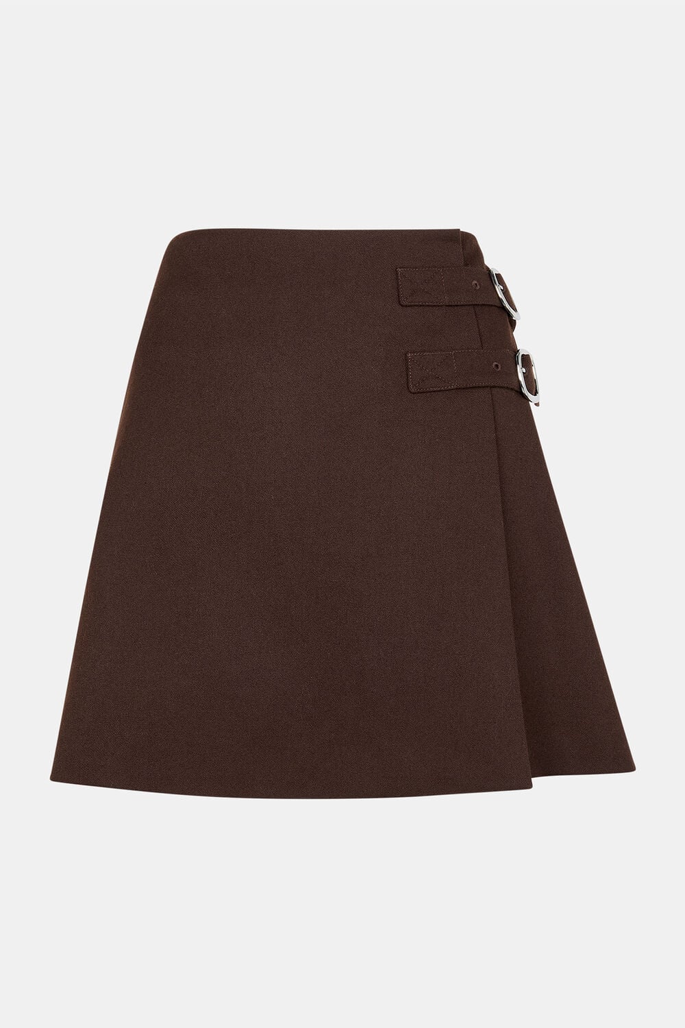 Side Buckle Mini Skirt