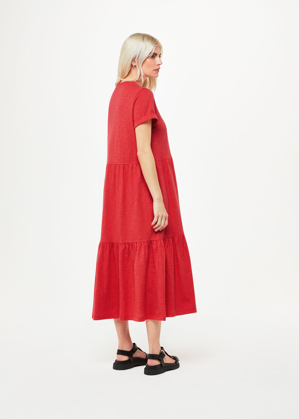 Petite Tiered Jersey Midi Dress