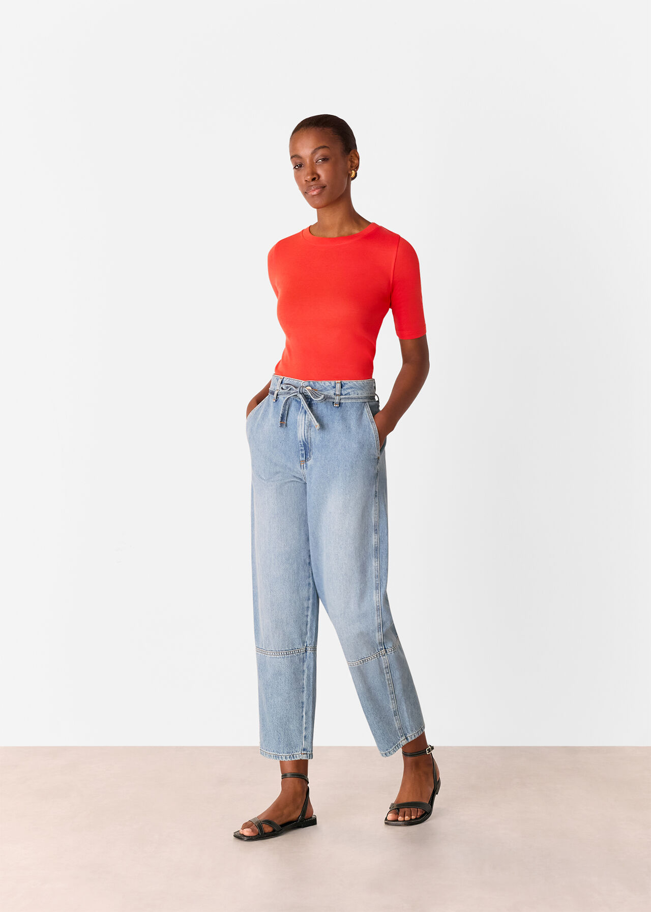 Slim Crew Neck Top