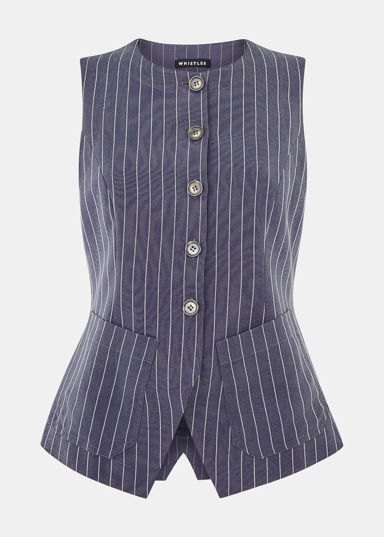 Whistle Lottie Pinstripe Waistcoat Whistle Lottie Pinstripe Waistcoat
