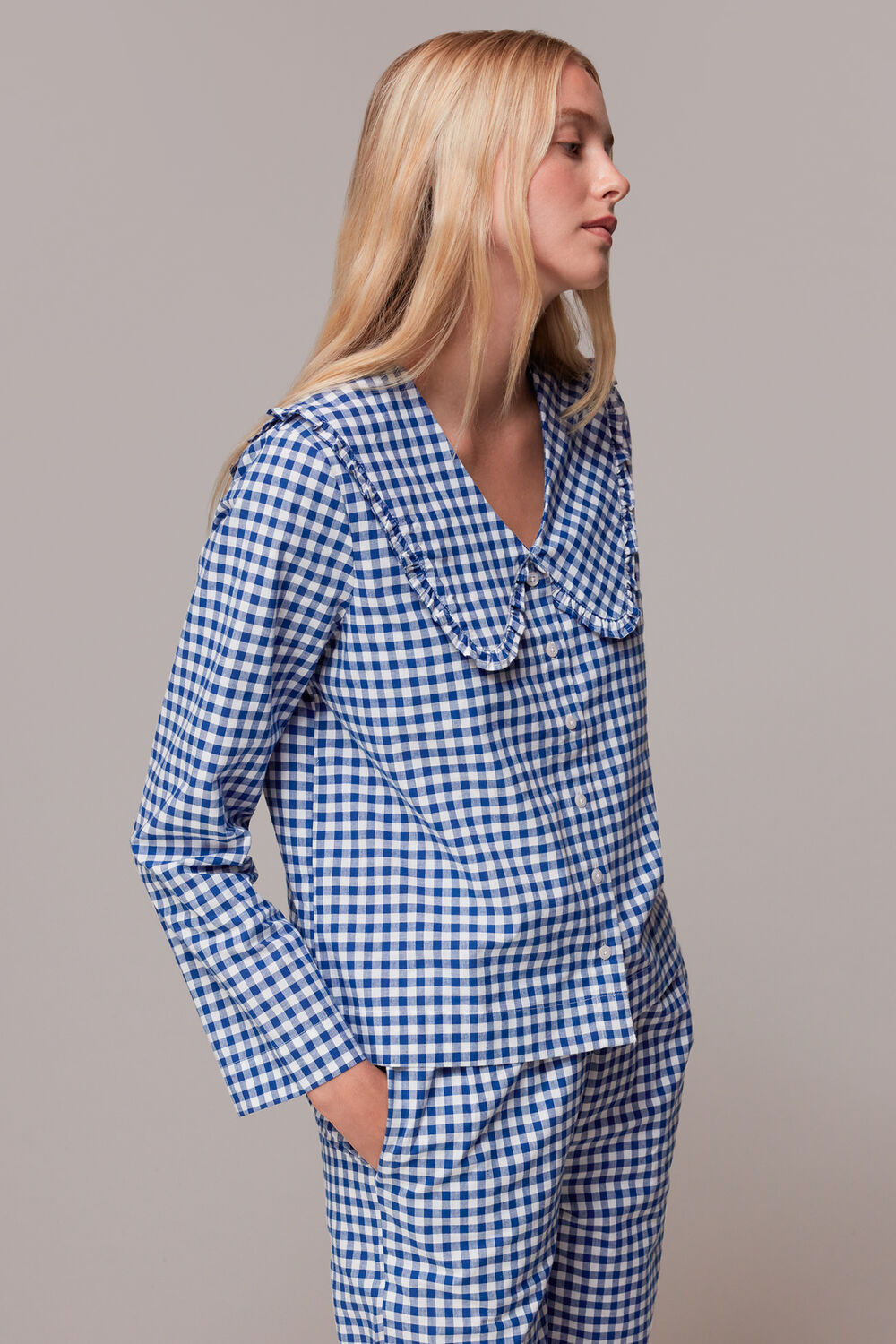 Gingham Collar Pyjamas
