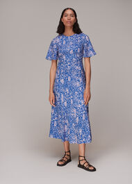 Lively Animal Print Midi Dress