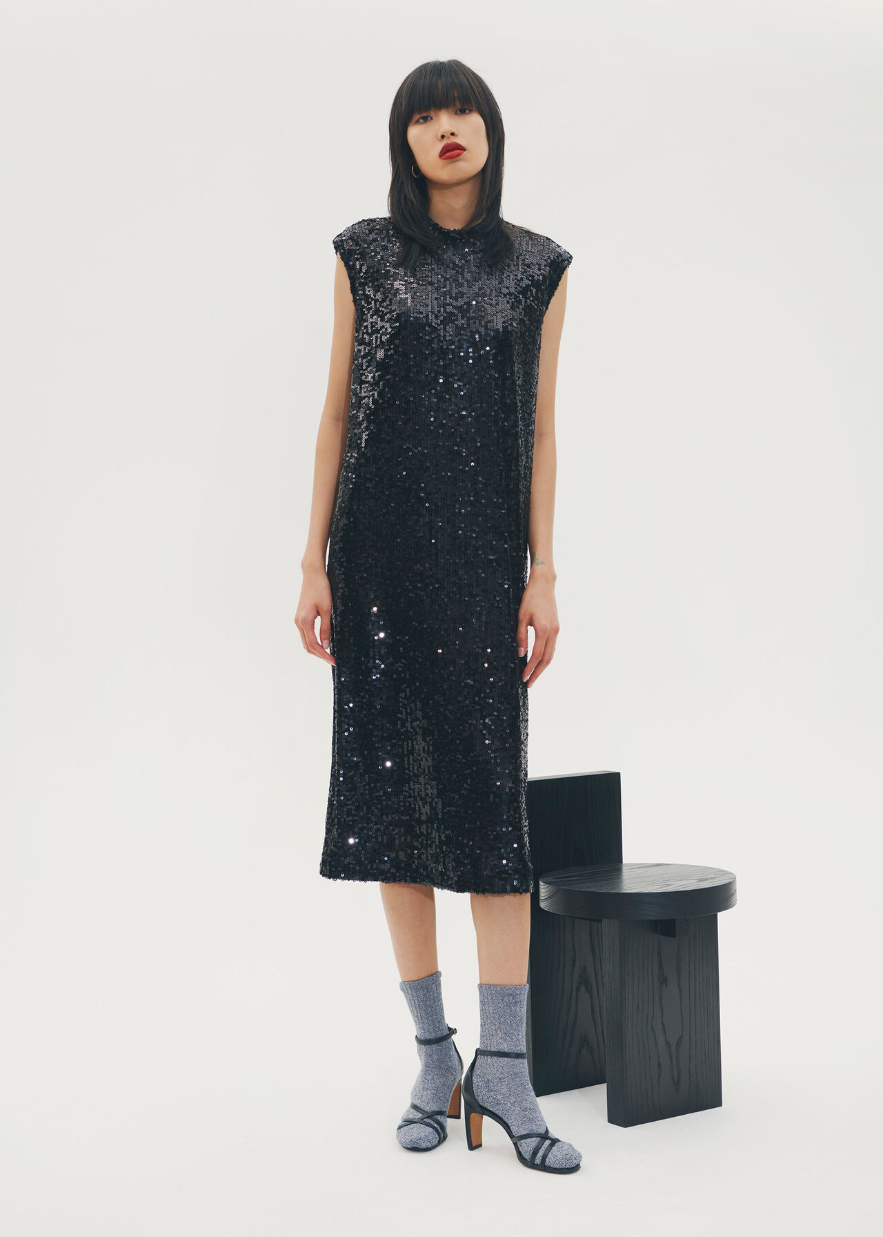 Arla Sequin Midi Dress