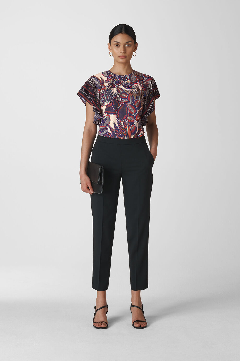 Palm Print Shell Top Multicolour