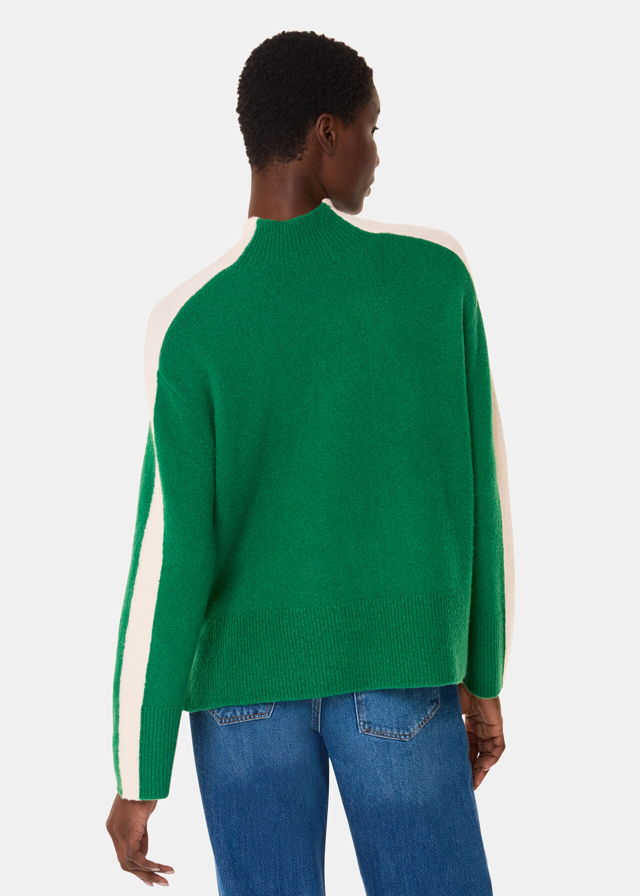 Colourblock Wool Mix Knit