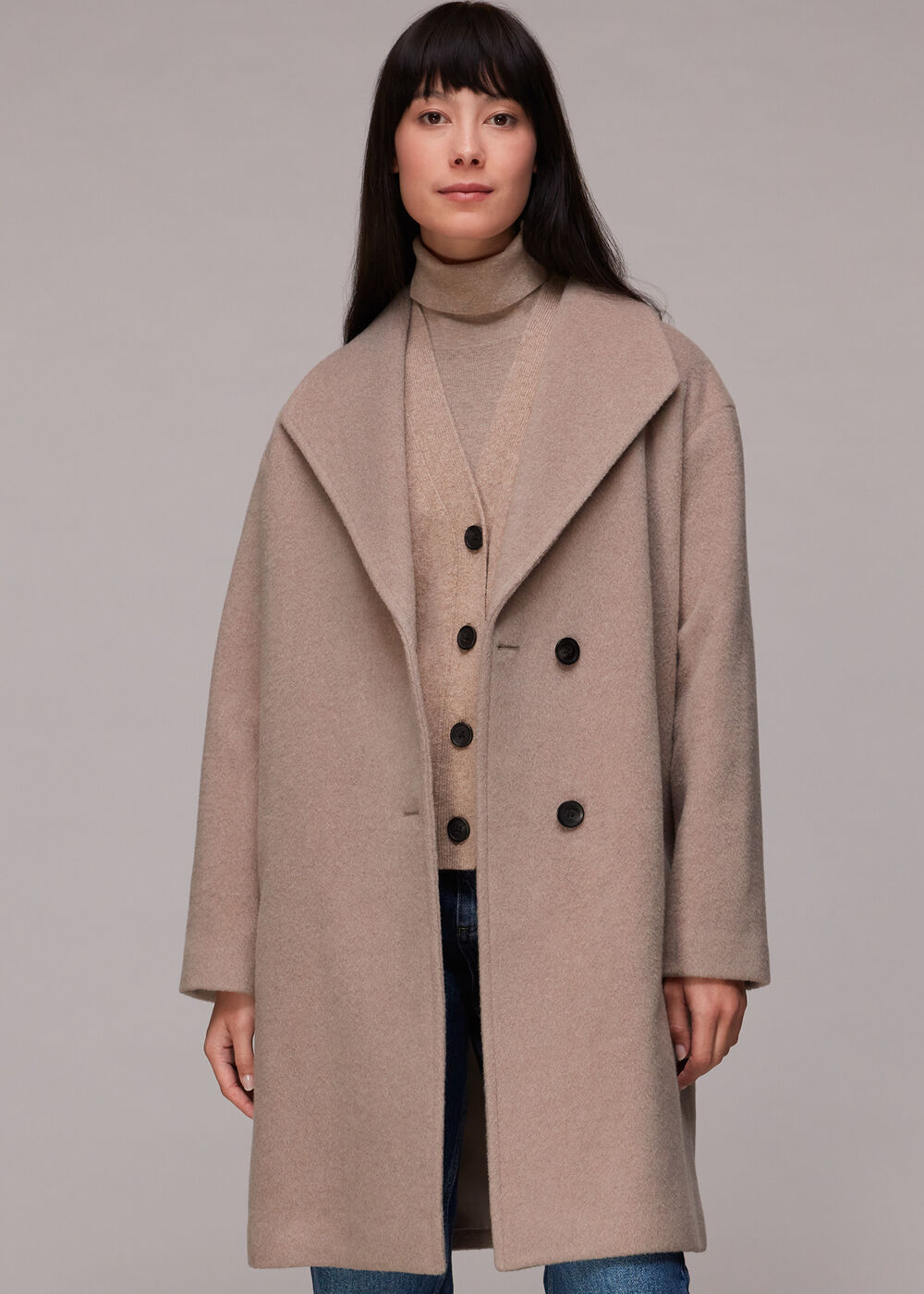 Collar Detail Wool Coat