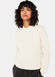 Wool Textured Crew Neck Knit