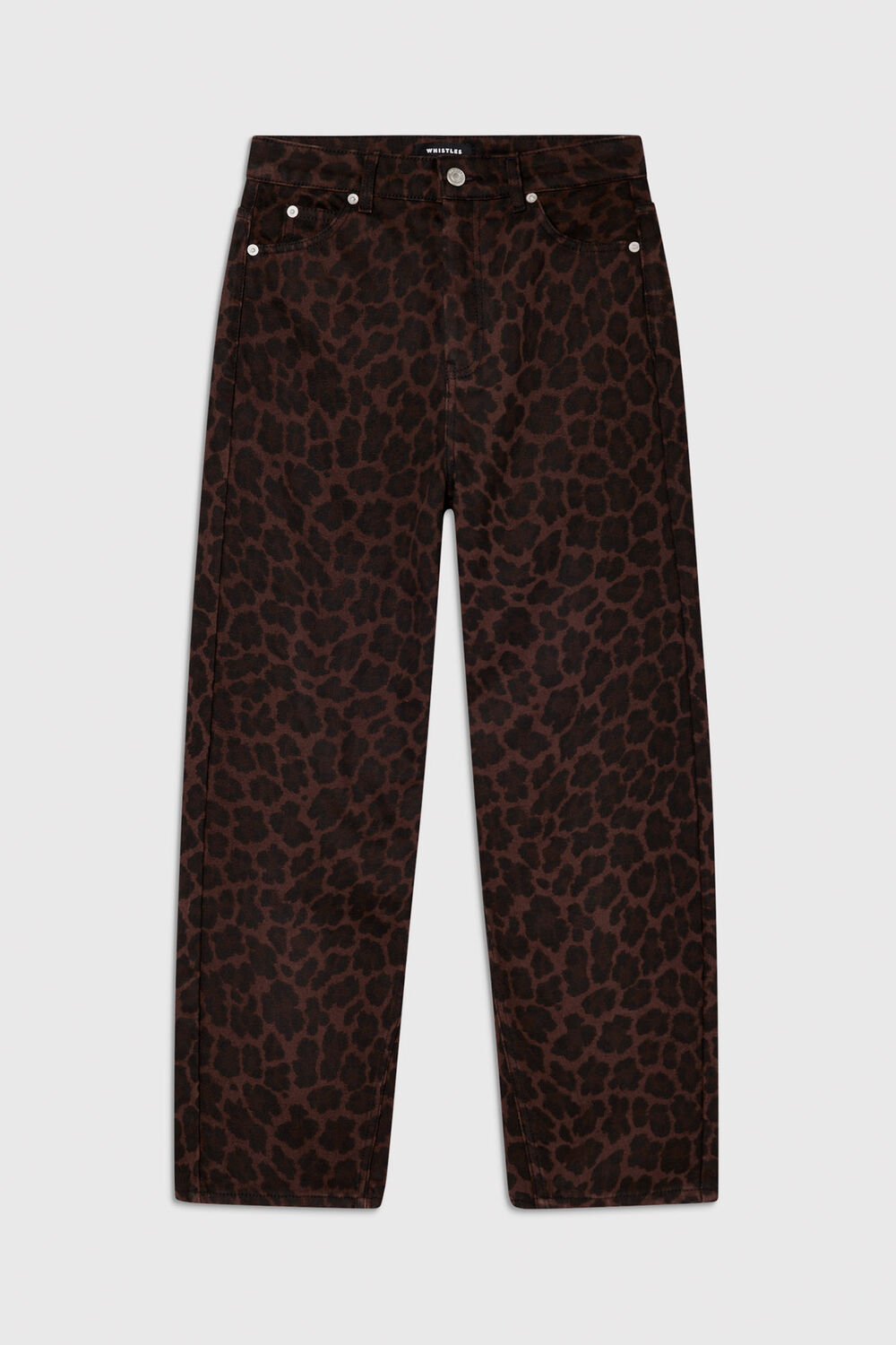 Leopard Print Barrel Jean