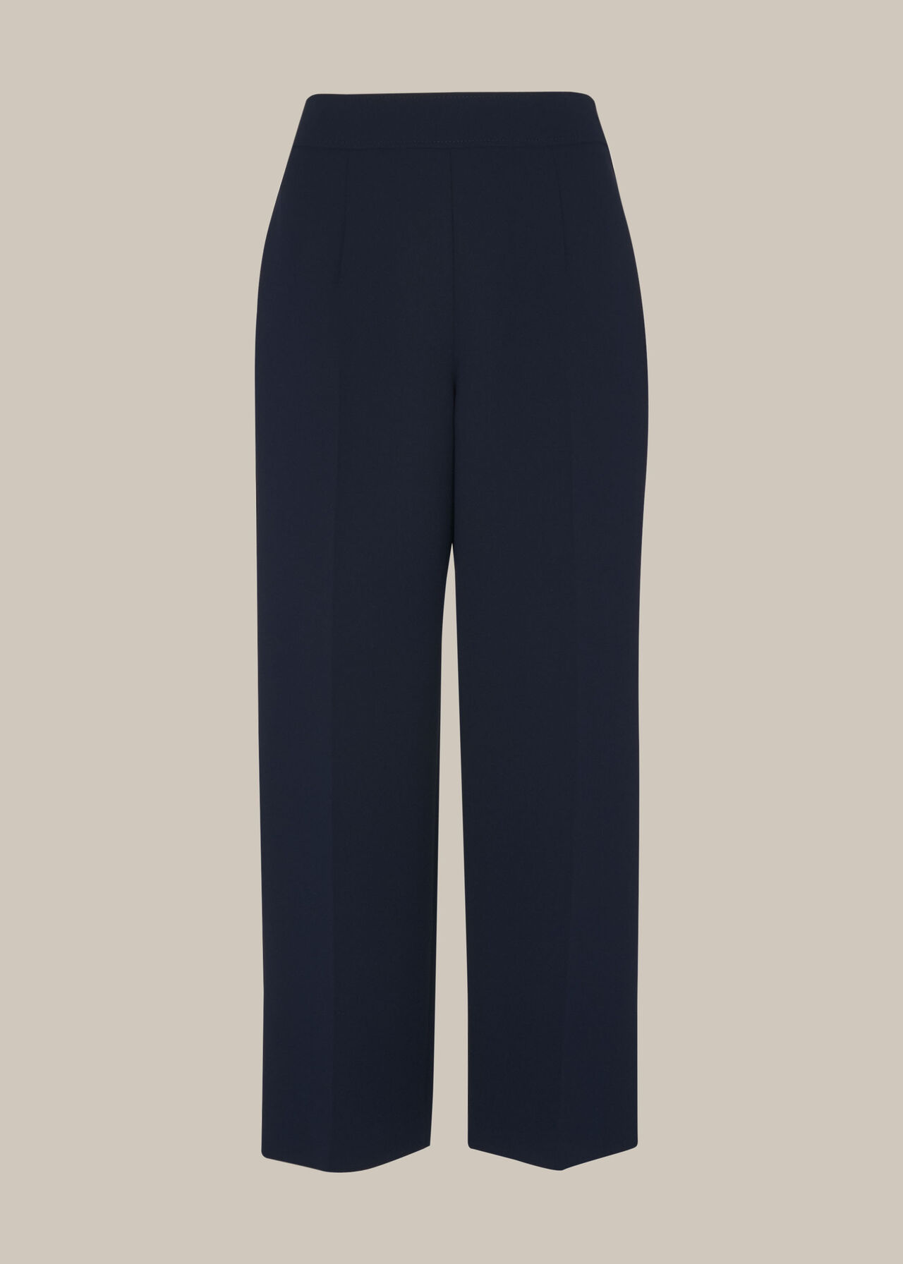 Black Flat Front Crop Trouser, WHISTLES