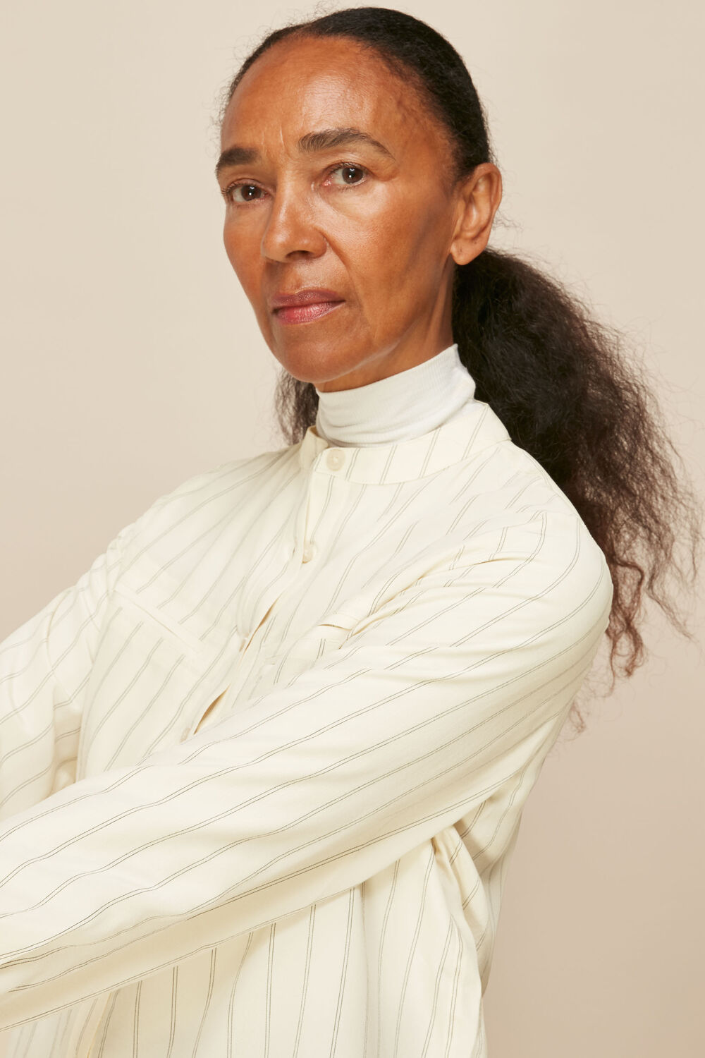 Stripe Silk Shirt