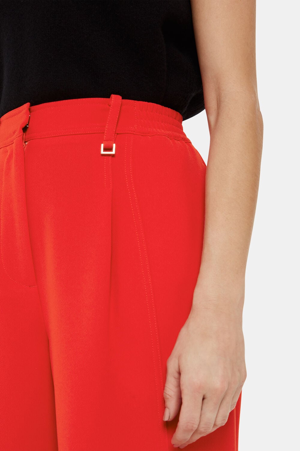 Petite Harper Crepe Wide Leg Trouser