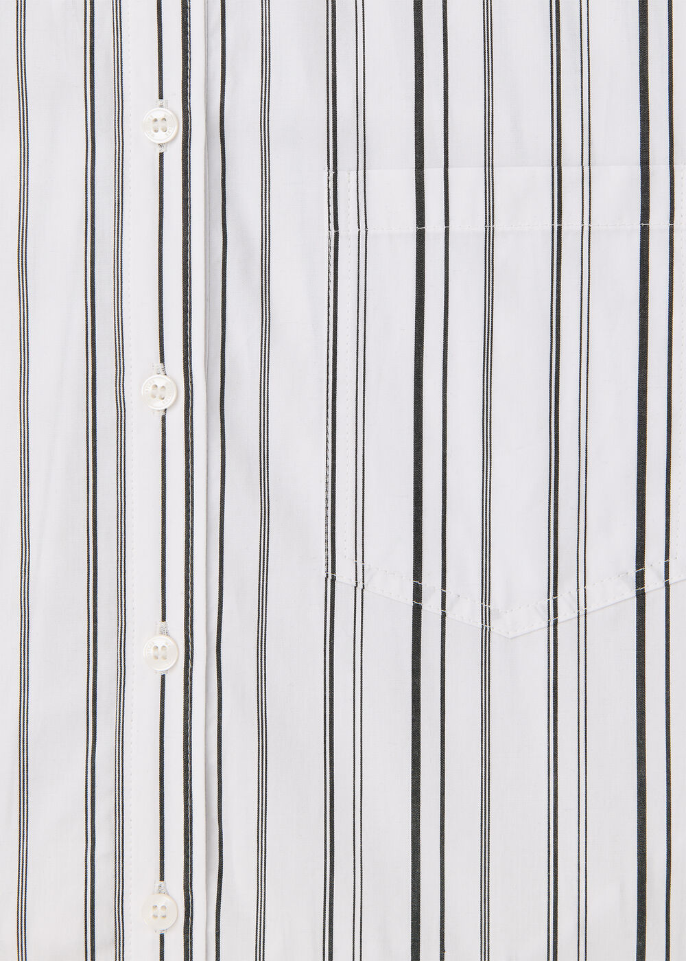 Mixed Stripe Oversized Shirt
