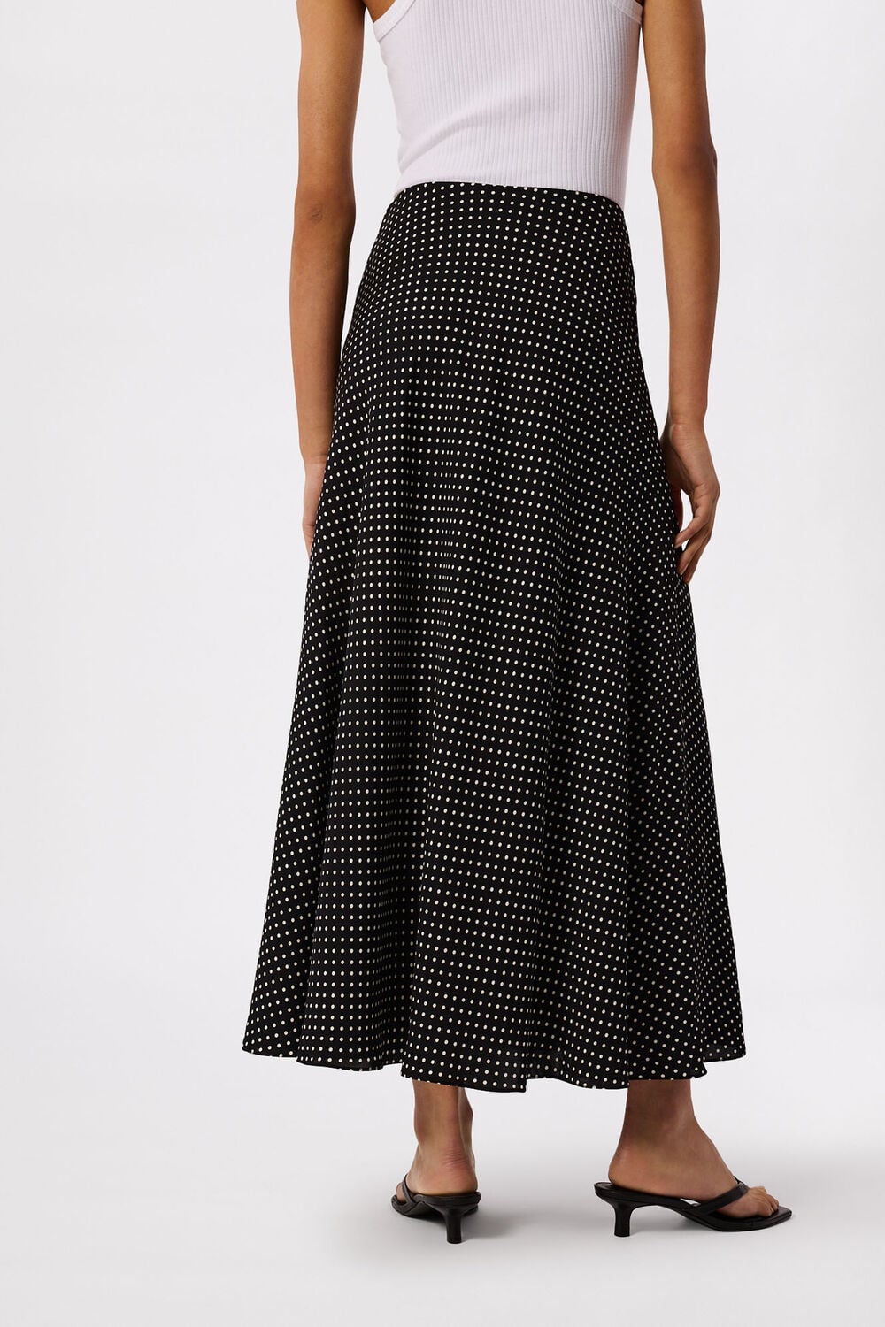 Mini Spot Fit and Flare Skirt