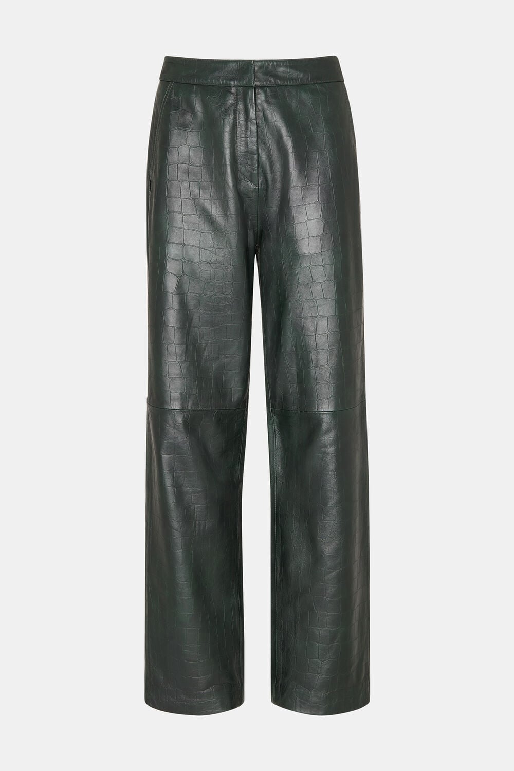Delia Croc Leather Trouser