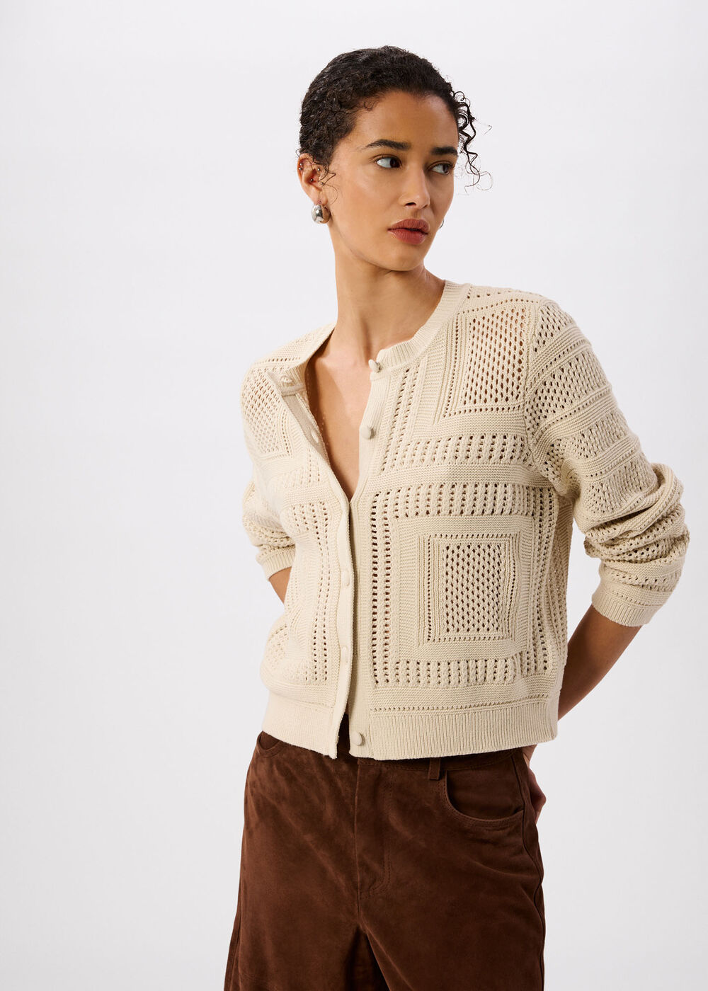 Crochet Detail Cardigan