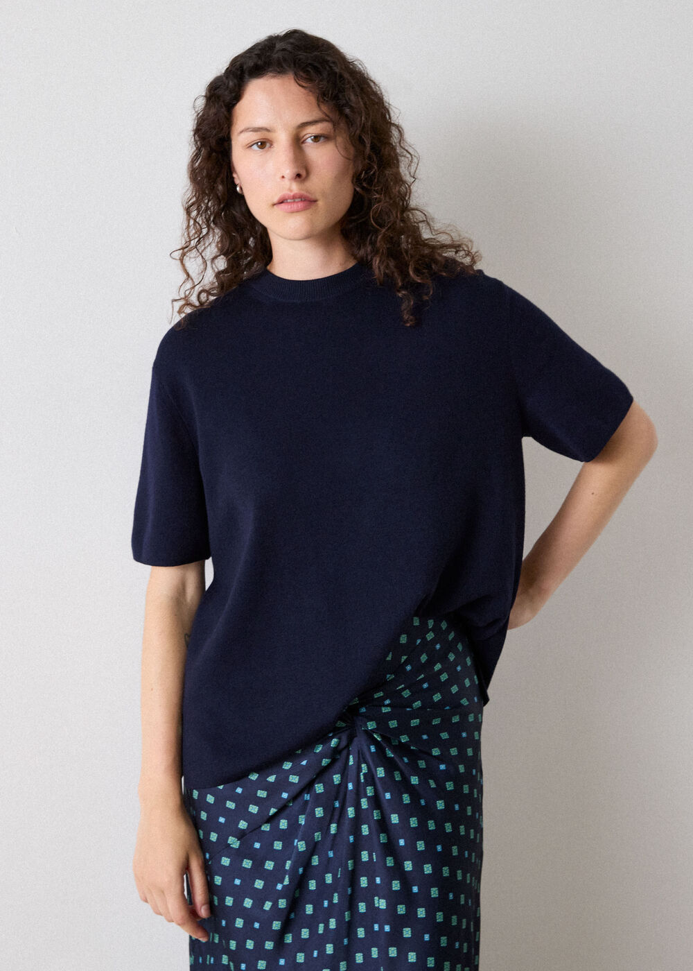 Fine Knit T-Shirt