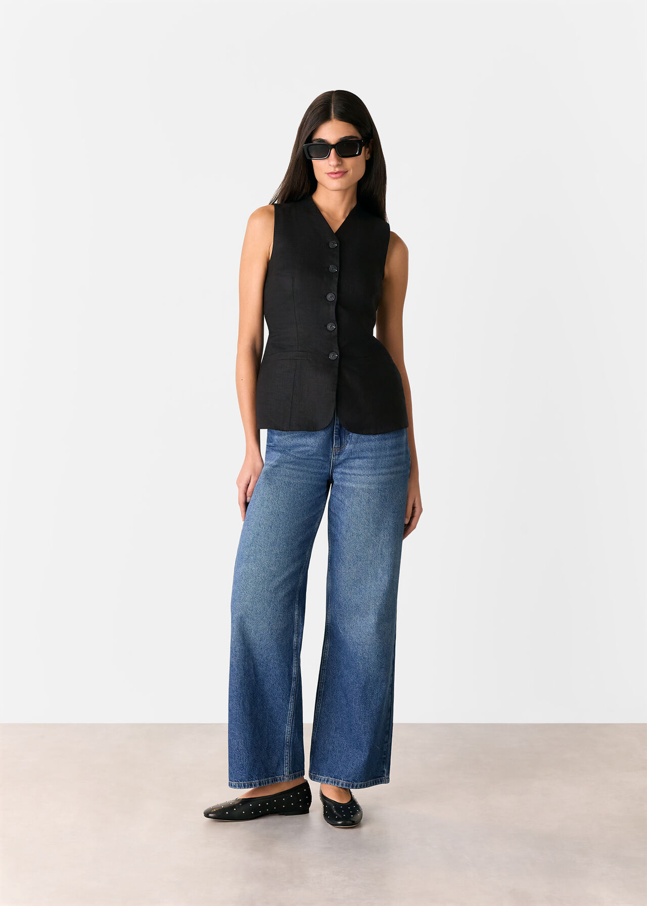Molly Linen Waistcoat
