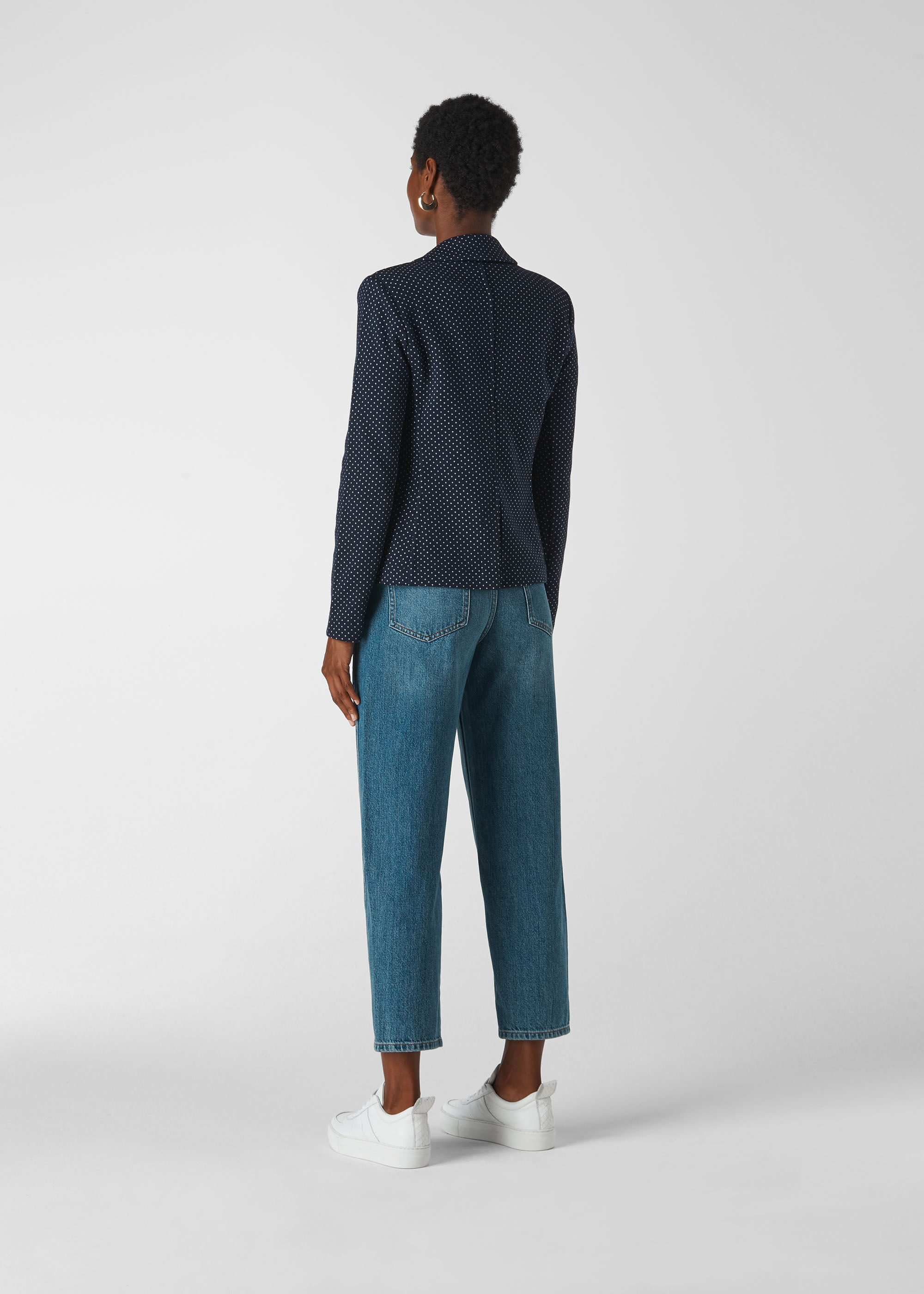 Whistles navy jacket top