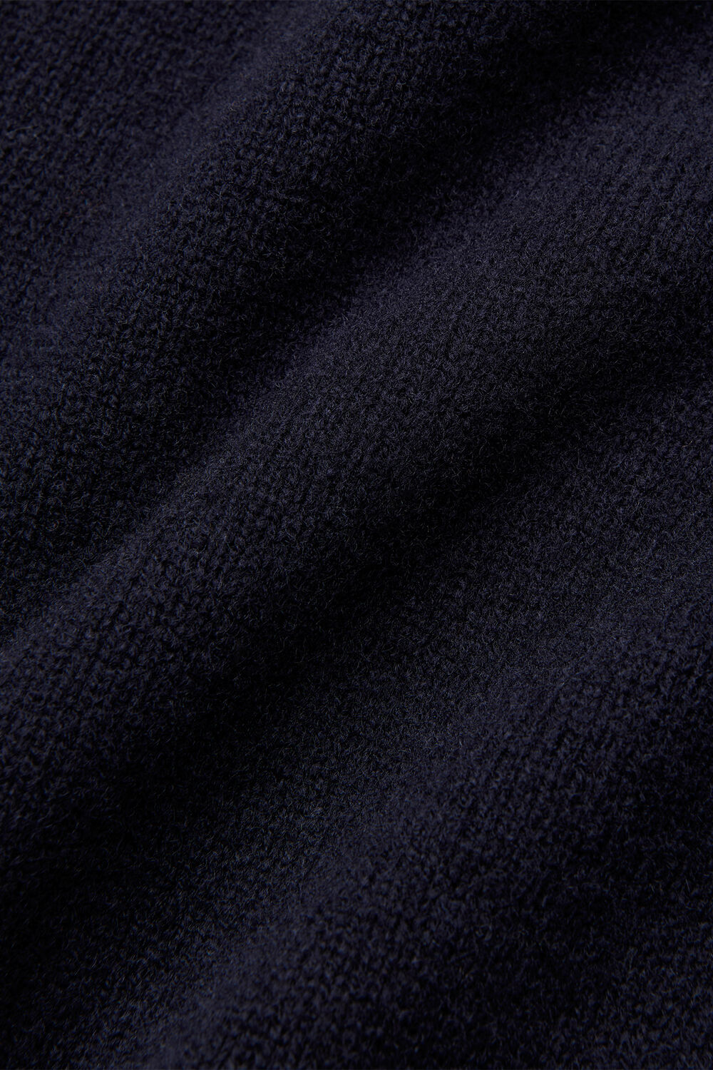 Navy Side Stripe Detail Wool Knit